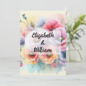 Minimalistische Kalligraphie Einladung (Stehend Vorderseite)