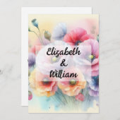 Minimalistische Kalligraphie Einladung (Vorne/Hinten)