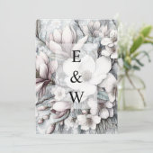 Minimalistische Kalligraphie Einladung (Stehend Vorderseite)