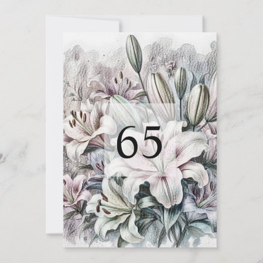 Minimalistische Kalligraphie Einladung (Vorderseite)