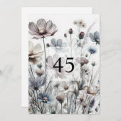 Minimalistische Kalligraphie Einladung (Vorne/Hinten)