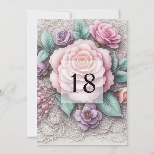 Minimalistische Kalligraphie Einladung (Vorderseite)