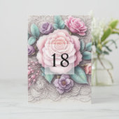 Minimalistische Kalligraphie Einladung (Stehend Vorderseite)