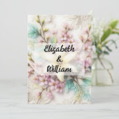 Minimalistische Kalligraphie Einladung (Stehend Vorderseite)