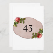 Minimalistische Kalligraphie Einladung (Vorne/Hinten)