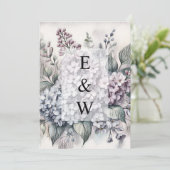 Minimalistische Kalligraphie Einladung (Stehend Vorderseite)