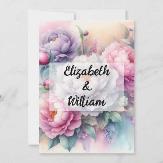 Minimalistische Kalligraphie Einladung (Vorderseite)