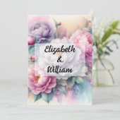 Minimalistische Kalligraphie Einladung (Stehend Vorderseite)