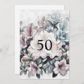 Minimalistische Kalligraphie Einladung (Vorne/Hinten)