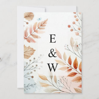 Minimalistische Kalligraphie Einladung