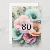 Minimalistische Kalligraphie Einladung (Vorne/Hinten)