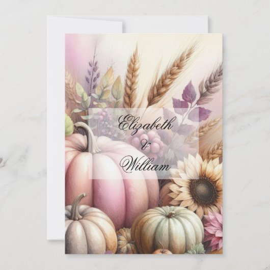 Minimalistische Kalligraphie Einladung (Vorderseite)