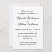 Minimalistische Kalligraphie Einladung (Rückseite)