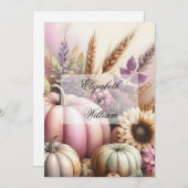 Minimalistische Kalligraphie Einladung (Vorne/Hinten)