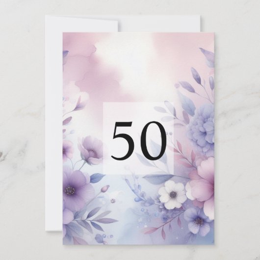 Minimalistische Kalligraphie Einladung (Vorderseite)