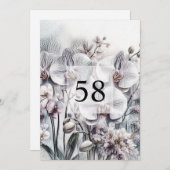 Minimalistische Kalligraphie Einladung (Vorne/Hinten)