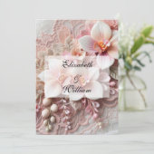 Minimalistische Kalligraphie Einladung (Stehend Vorderseite)