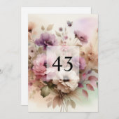 Minimalistische Kalligraphie Einladung (Vorne/Hinten)