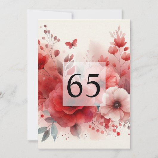 Minimalistische Kalligraphie Einladung (Vorderseite)