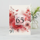 Minimalistische Kalligraphie Einladung (Stehend Vorderseite)