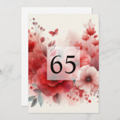 Minimalistische Kalligraphie Einladung (Vorne/Hinten)