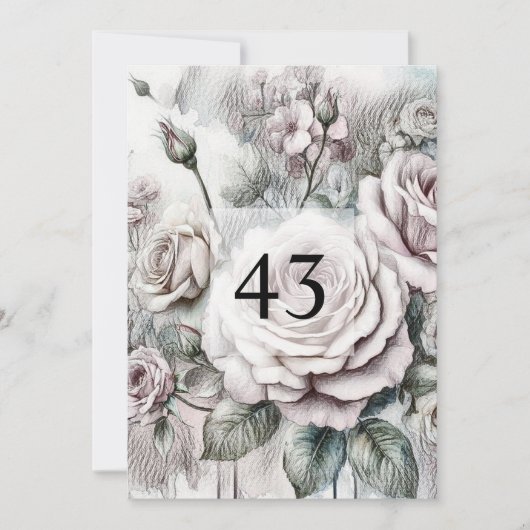 Minimalistische Kalligraphie Einladung (Vorderseite)