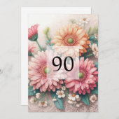 Minimalistische Kalligraphie Einladung (Vorne/Hinten)