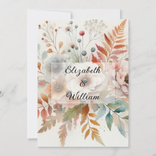 Minimalistische Kalligraphie Einladung (Vorderseite)