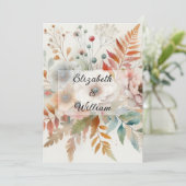 Minimalistische Kalligraphie Einladung (Stehend Vorderseite)