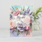 Minimalistische Kalligraphie Einladung (Stehend Vorderseite)