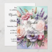 Minimalistische Kalligraphie Einladung (Vorne/Hinten)