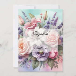 Minimalistische Kalligraphie Einladung