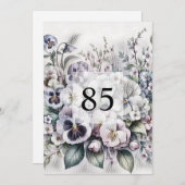 Minimalistische Kalligraphie Einladung (Vorne/Hinten)