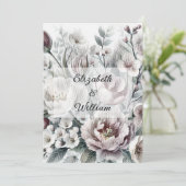 Minimalistische Kalligraphie Einladung (Stehend Vorderseite)