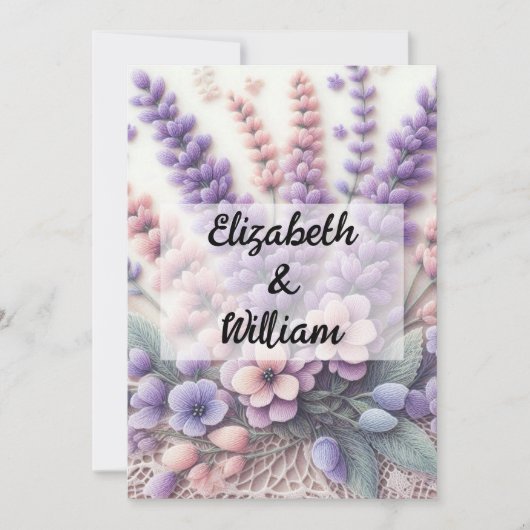 Minimalistische Kalligraphie Einladung (Vorderseite)