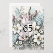 Minimalistische Kalligraphie Einladung (Vorne/Hinten)