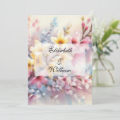 Minimalistische Kalligraphie Einladung (Stehend Vorderseite)