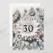 Minimalistische Kalligraphie Einladung (Vorne/Hinten)