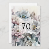 Minimalistische Kalligraphie Einladung (Vorne/Hinten)