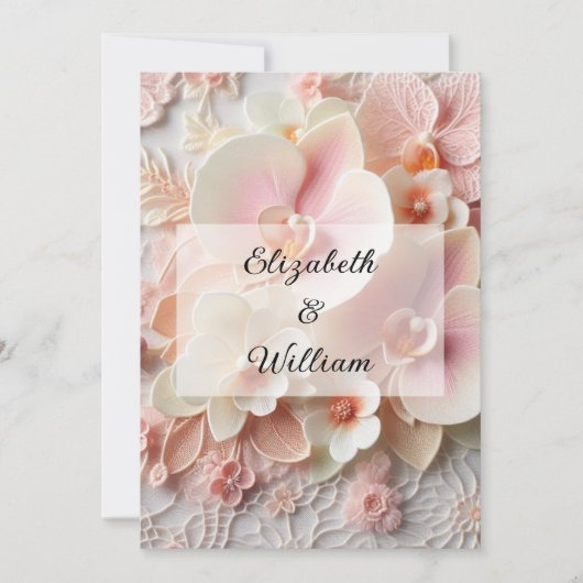 Minimalistische Kalligraphie Einladung (Vorderseite)