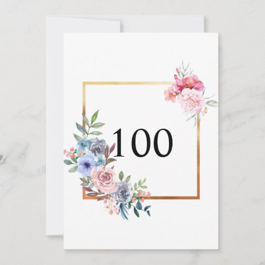 Minimalistische Kalligraphie Einladung (Vorderseite)