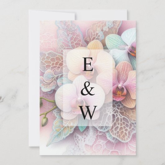 Minimalistische Kalligraphie Einladung (Vorderseite)