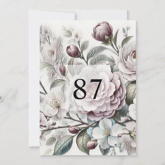 Minimalistische Kalligraphie Einladung (Vorderseite)