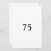 Minimalistische Kalligraphie Einladung (Vorne/Hinten)