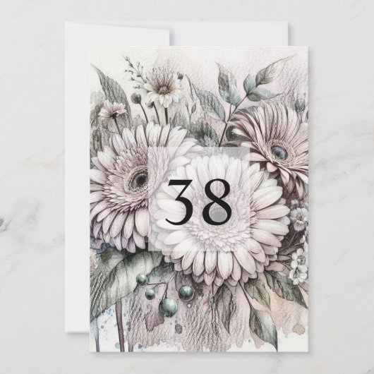 Minimalistische Kalligraphie Einladung (Vorderseite)