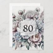 Minimalistische Kalligraphie Einladung (Vorne/Hinten)