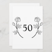 Minimalistische Kalligraphie Einladung (Vorne/Hinten)