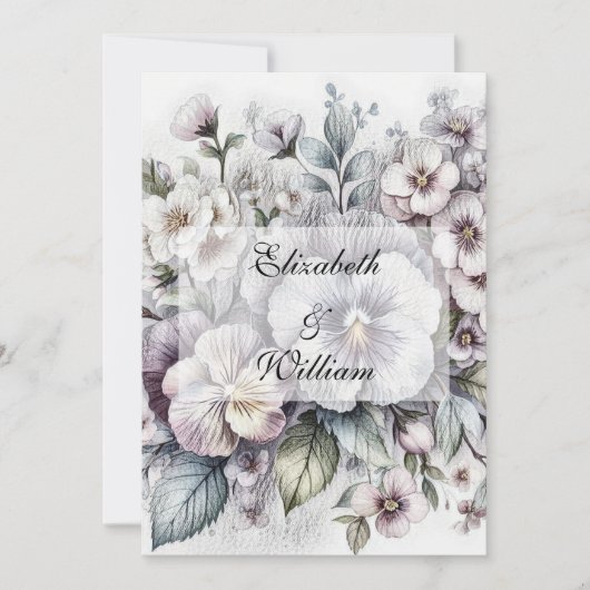 Minimalistische Kalligraphie Einladung (Vorderseite)