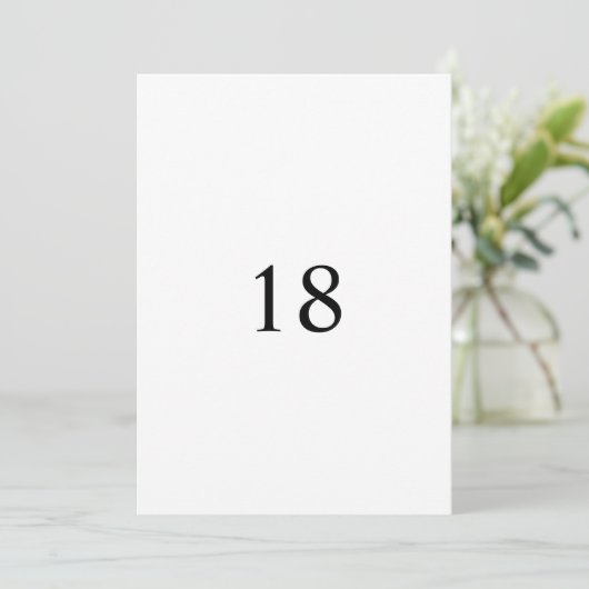 Minimalistische Kalligraphie Einladung (Stehend Vorderseite)