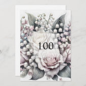 Minimalistische Kalligraphie Einladung (Vorne/Hinten)